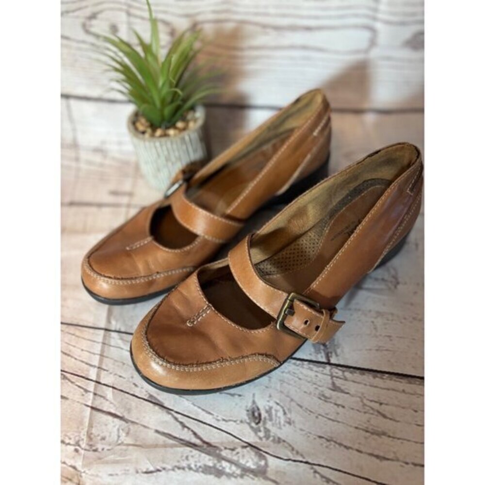 Natural Soul by Naturalizer Comfortable Casual Brown Leather Loafer Slip On Shoe